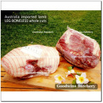 Lamb LEG BONELESS frozen Australia MIDFIELD half cut +/- 1.5kg (price/kg)